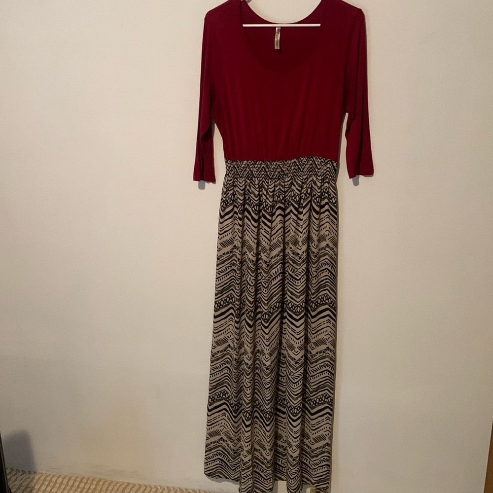 Espresso Vintage Maxi Dress